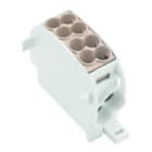 WEIDMULLER - Morsetto ripartitore di potenziale, collegamento a vite, marrone, 152 A, 1000 V, numero di piani: 1, V-0, Wemid WPD 101 2X25/2X16 BN.