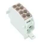 WEIDMULLER - Morsetto ripartitore di potenziale, collegamento a vite, marrone, 152 A, 1000 V, numero di piani: 1, V-0, Wemid WPD 101 2X25/2X16 BN.