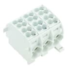 WEIDMULLER - Morsetto ripartitore di potenziale, collegamento a vite, grigio chiaro, 152 A, 1000 V, numero di piani: 1, V-0, Wemid WPD 301 2X25/2X16 3XGY.