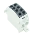 WEIDMULLER - Morsetto ripartitore di potenziale, Collegamento a vite, nero, 202 A, 1000 V, Numero di piani: 1, V-0, Wemid WPD 102 2X35/2X25 BK.