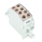 WEIDMULLER - Morsetto ripartitore di potenziale, collegamento a vite, marrone, 202 A, 1000 V, numero di piani: 1, V-0, Wemid WPD 102 2X35/2X25 BN.