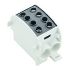WEIDMULLER - Morsetto ripartitore di potenziale a vite nero 300A 1000V 1 piano V-0 Wemid WPD103 2X70/2X50 BK.