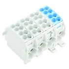 WEIDMULLER - Morsetto ripartitore di potenziale, collegamento a vite, blu/grigio chiaro, 152A/1000V, numero di piani: 1, V-0, Wemid, WPD 401 2X25/2X16 3XGY/1XBL.