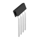 WEIDMULLER - Morsetto nero a 4 poli, passo 5.10 mm, isolato, larghezza 20.42 mm, codice WQB B/4.