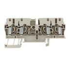 WEIDMULLER - Morsettiera passante molla autobloccante beige scuro 2.5 mm² 24 A 800 V 4 collegamenti 1 piano TS 35 V-0 Wemid 120 °C ZDU 2.5/4AN.