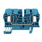 WEIDMULLER - Morsettiera passante molla autobloccante blu 6 mm² 41 A 800 V 2 collegamenti 1 piano TS 35 V-0 Wemid 120 °C ZDU 6 BL.