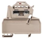WEIDMULLER - Morsetto componibile portafusibile, molla autobloccante, beige scuro, 2.5 mm², 12 A, 28 V, numero di collegamenti: 2, numero di piani: 1, TS 35, V-0 ZSI 2.5/2/LD 28AC.