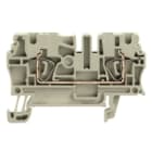 WEIDMULLER - Morsettiera passante grigia con molla autobloccante, 2.5 mm², 24 A, 800 V, 2 collegamenti, TS 35, V-0, Wemid, 120 °C, ZDU 2.5 GR.