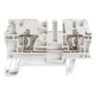 WEIDMULLER - Morsettiera passante molla autobloccante bianco 2.5 mm² 24 A 800 V numero di collegamenti 2 numero di piani 1 TS 35 V-0 Wemid 120 °C ZDU 2.5 WS.