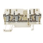 WEIDMULLER - Morsettiera passante molla autobloccante bianco 2.5 mm² 24 A 800 V 3 collegamenti 1 piano TS 35 V-0 Wemid 120 °C ZDU 2.5/3AN WS.