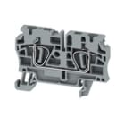 WEIDMULLER - Morsettiera passante grigia, molla autobloccante, 4 mm², 32 A, 800 V, 2 collegamenti, 1 piano, TS 35, V-0, Wemid, 120 °C, ZDU 4 GR. 1683630000