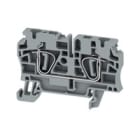 WEIDMULLER - Morsettiera passante grigia, molla autobloccante, 4 mm², 32 A, 800 V, 2 collegamenti, 1 piano, TS 35, V-0, Wemid, 120 °C, ZDU 4 GR.
