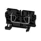WEIDMULLER - Morsettiera passante molla autobloccante nero 4 mm² 32 A 800 V 2 collegamenti 1 piano TS 35 V-0 Wemid 120 °C ZDU 4 SW.