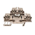 WEIDMULLER - Morsettiera portacomponenti Molla autobloccante Beige scuro 2.5 mm² 500 V Numero di collegamenti: 4 Numero di piani: 2 TS 35 V-0 Wemid ZDK 2.5/D/5.