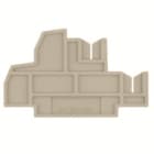 WEIDMULLER - Piastra terminale 68.5 mm x 2.5 mm Beige scuro ZAP ZDKB/ZDKS.