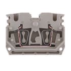 WEIDMULLER - Morsettiera passante molla autobloccante beige scuro 2.5 mm² 24 A 800 V 2 collegamenti 1 piano V-0 Wemid 120 °C ZDUB 2.5-2/2AN/DM.