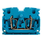 WEIDMULLER - Morsettiera passante molla autobloccante blu 2.5 mm² 24 A 800 V 2 collegamenti 1 piano V-0 Wemid 120 °C ZDUB 2.5-2/2AN/DM BL.