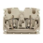 WEIDMULLER - Morsettiera passante molla autobloccante beige scuro 2.5 mm² 24 A 800 V 2 collegamenti 1 piano V-0 Wemid 120 °C ZDUB 2.5-2/2AN/DB.