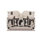 WEIDMULLER - Morsettiera passante molla autobloccante beige scuro 2.5 mm² 24 A 800 V 4 collegamenti 1 piano V-0 Wemid 120 °C ZDUB 2.5-2/4AN/DM.