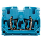 WEIDMULLER - Morsettiera passante molla autobloccante blu 2.5 mm² 24 A 800 V 4 collegamenti 1 piano V-0 Wemid 120 °C ZDUB 2.5-2/4AN/DM BL.