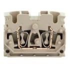 WEIDMULLER - Morsettiera passante molla autobloccante beige scuro 2.5 mm² 24 A 800 V 4 collegamenti 1 piano V-0 Wemid 120 °C ZDUB 2.5-2/4AN/DB.
