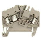 WEIDMULLER - Morsettiera passante molla autobloccante beige scuro 2.5 mm² 24 A 800 V TS 35 V-0 Wemid 120 °C ZDU 2.5-2/3AN.