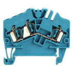 WEIDMULLER - Morsettiera passante molla autobloccante blu 2.5 mm² 24 A 800 V TS 35 V-0 Wemid 120 °C ZDU 2.5-2/3AN BL.