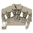 WEIDMULLER - Morsettiera passante molla autobloccante beige scuro 2.5 mm² 24 A 800 V 4 collegamenti 1 piano TS 35 V-0 Wemid 120 °C ZDU 2.5-2/4AN.