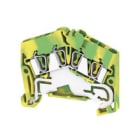 WEIDMULLER - Morsetto PE, Molla autobloccante, Verde/giallo, 2.5 mm², 800 V, 4 collegamenti, 1 piano, TS 35, V-0, Wemid ZPE 2.5-2/4AN.