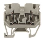 WEIDMULLER - Morsettiera passante molla autobloccante beige scuro 2.5 mm² 24 A 800 V 2 collegamenti 1 piano TS 15 V-0 Wemid 120 °C ZDUB 2.5-2/2AN/15.