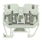 WEIDMULLER - Morsettiera passante molla autobloccante beige scuro 2.5 mm² 24 A 800 V 4 collegamenti 1 piano TS 15 V-0 Wemid 120 °C ZDUB 2.5-2/4AN/15.