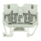 WEIDMULLER - Morsettiera passante molla autobloccante beige scuro 2.5 mm² 24 A 800 V 4 collegamenti 1 piano TS 15 V-0 Wemid 120 °C ZDUB 2.5-2/4AN/15.
