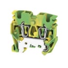 WEIDMULLER - Morsetto PE, Molla autobloccante, Verde/giallo, 2.5 mm², 800 V, 2 collegamenti, 1 piano, TS 15, V-0, Wemid ZPEB 2.5-2.
