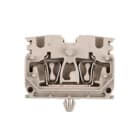 WEIDMULLER - Morsettiera passante molla autobloccante beige scuro 2.5 mm² 24 A 800 V 2 collegamenti 1 piano V-0 Wemid 120 °C ZDUB 2.5-2/2AN/RC.