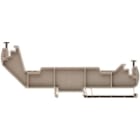 WEIDMULLER - Supporto per barra collettrice beige scuro 120 °C larghezza 8 mm V-0 Wemid WSH 3/H/N.