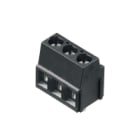 WEIDMULLER - Morsetto per circuito stampato 320V 17.5A Passo 5.08mm 2.5mm² 3 poli Collegamento a vite/saldare THT 90° LM 5.08/03/90 3.5SN BK BX.