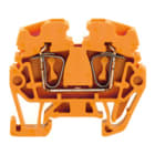 WEIDMULLER - Morsettiera passante arancione 2.5 mm² 24 A 500 V TS 15 V-0 Wemid 130 °C ZDUA 2.5-2 OR.
