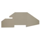 WEIDMULLER - Piastra terminale 124x2 mm Beige scuro ZDK4/6S.