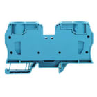 WEIDMULLER - Morsettiera passante molla autobloccante blu 35 mm² 125 A 800 V TS 35 V-0 Wemid 120 °C ZDU 35 BL.