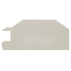 WEIDMULLER - Piastra terminale 88.7mm x 2mm Beige scuro ZDU10/16S.