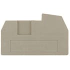 WEIDMULLER - Piastra terminale 43mm x 2.5mm Beige scuro ZAP ZKB/ZKS.