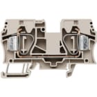 WEIDMULLER - Morsettiera passante, Molla autobloccante, Beige scuro, 16 mm², 76 A, 1000 V, Numero di collegamenti: 2