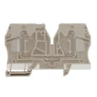 WEIDMULLER - Morsetto d'alimentazione, Molla autobloccante, Beige scuro, 16 mm², 76 A, 500 V, Numero di collegamenti: 2, Numero di piani: 1, TS 35, V-0, Wemid