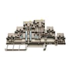WEIDMULLER - Morsetto sezionatore di prova, Molla autobloccante, Beige scuro, 2.5 mm², 16 A, 400 V, Numero di collegamenti: 4, Numero di piani: 2, TS 35, V-0, Wemi ZDTR 2.5.