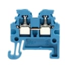 WEIDMULLER - Morsettiera passante a vite blu 1.5 mm² 17.5 A 400 V TS 15 V-0 Wemid 130 °C, 2 collegamenti 1 piano WDU 1.5/R3.5 BL.