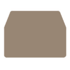 WEIDMULLER - Piastra terminale 25.1 mm x 1.5 mm Beige scuro WAP WDU1.5/R3.5.