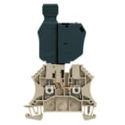 WEIDMULLER - Morsetto componibile portafusibile, collegamento a vite, beige scuro, 2.5 mm², 6.3 A, 36 V, numero di collegamenti: 2, numero di piani: 1, TS 35, V-0, WTR 2.5/SI LD 36V.