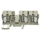 WEIDMULLER - Morsettiera passante molla autobloccante beige scuro 10 mm² 57 A 800 V TS 35 V-0 Wemid 130 °C ZDU 10/3AN.