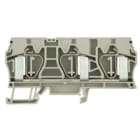 WEIDMULLER - Morsettiera passante molla autobloccante beige scuro 16 mm² 76 A 800 V 3 collegamenti 1 piano TS 35 V-0 Wemid 130 °C ZDU 16/3AN. 1768320000