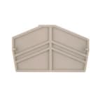 WEIDMULLER - Piastra terminale 61.5 mm x 2 mm Beige scuro ZDU4-2.
